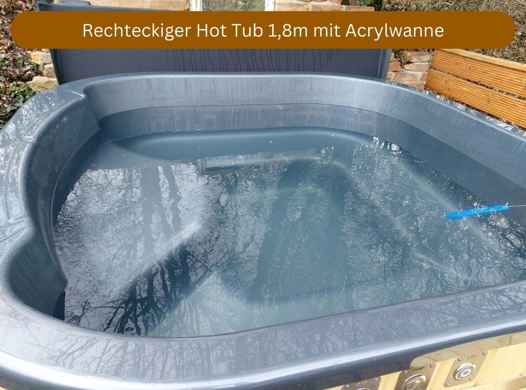 rechteckiger Hot Tub mit Acrylwanne