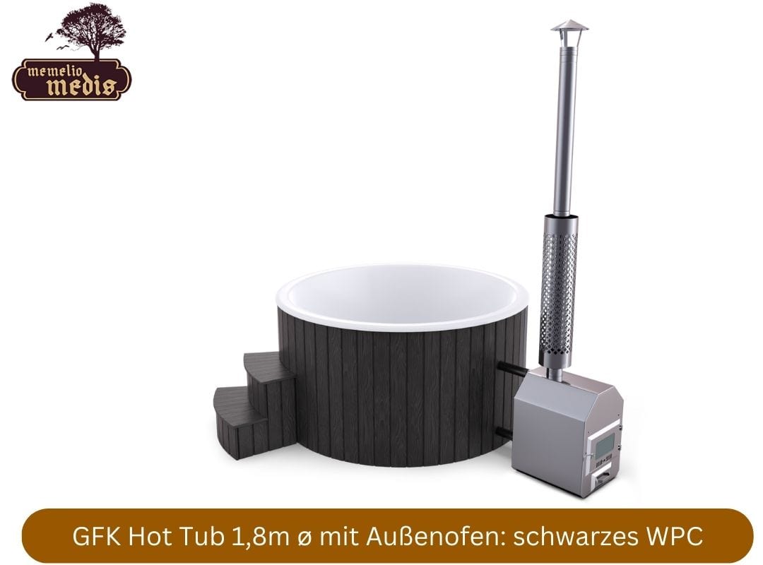 GFK Hot Tub mit externem Ofen