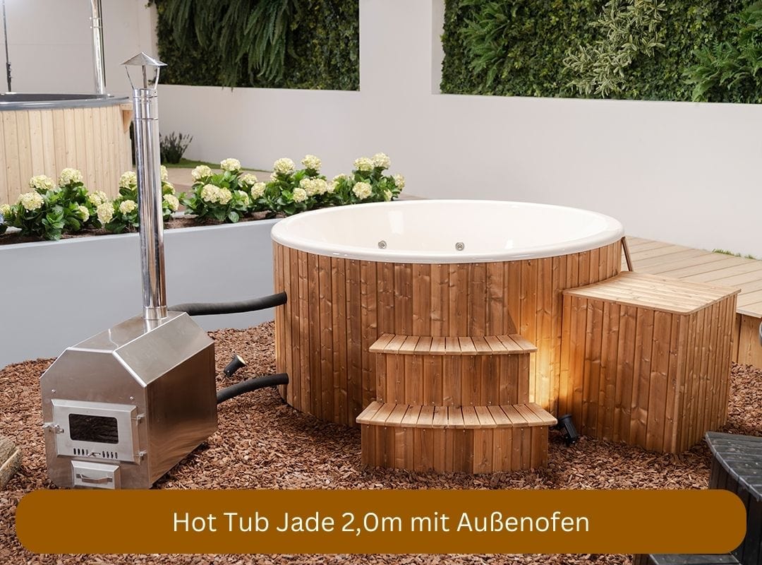 Hot Tub Jade 2,0m mit Außenofen