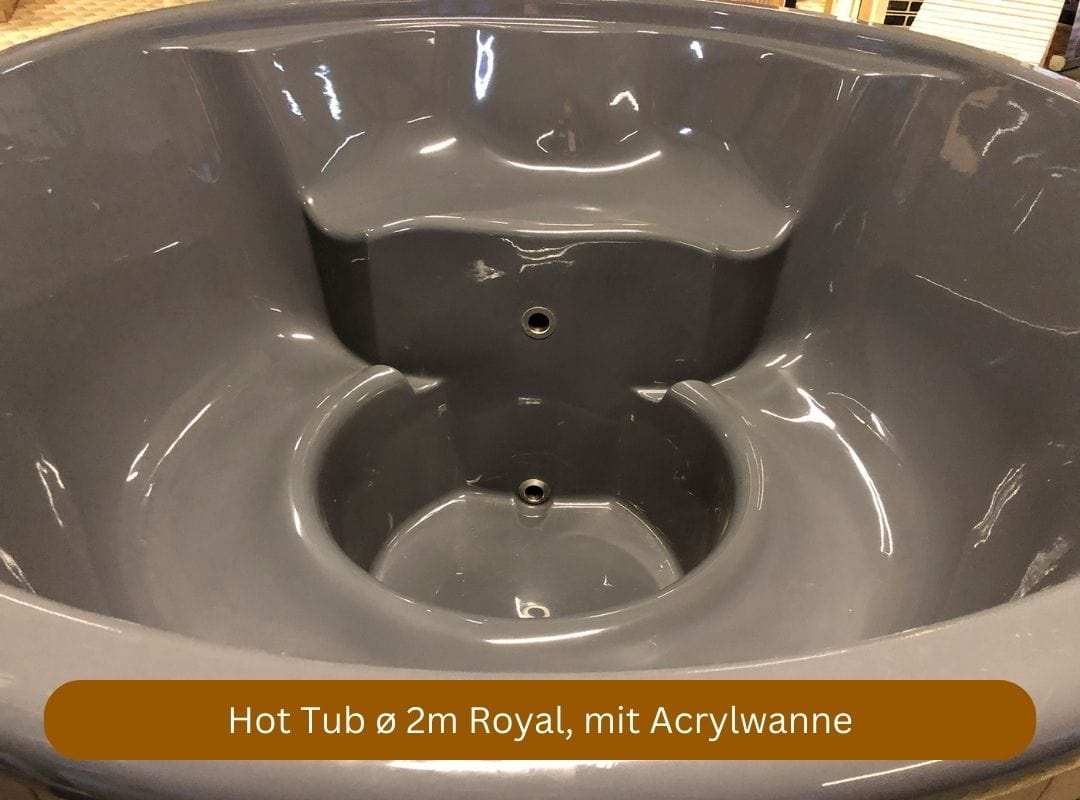 Hot Tub Royal mit Elektroofen, mit Acrylwanne