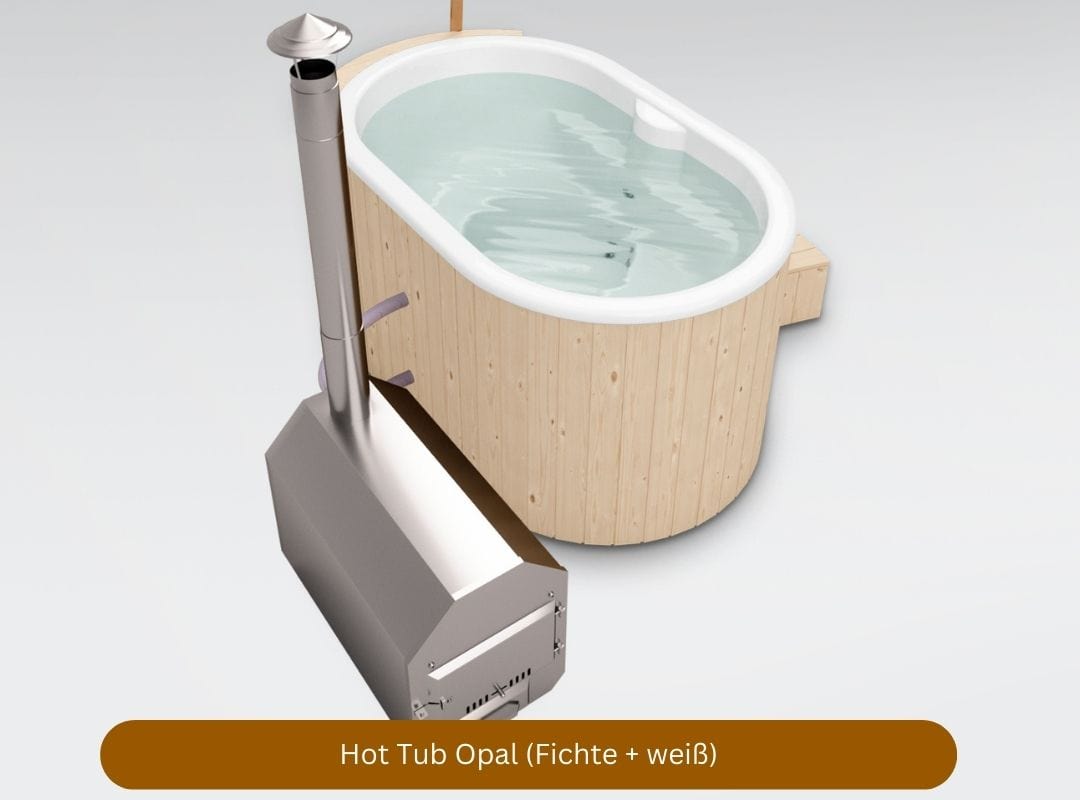 ovaler Hot Tub Opal fuer zwei Personen