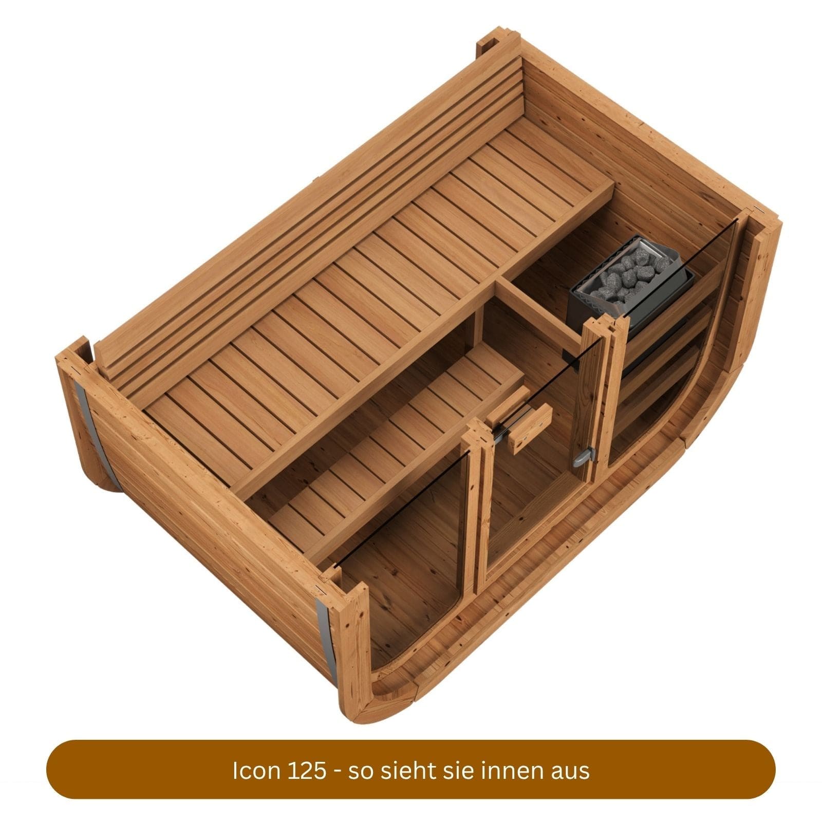 Icon 125 - Mini Sauna für den Garten
